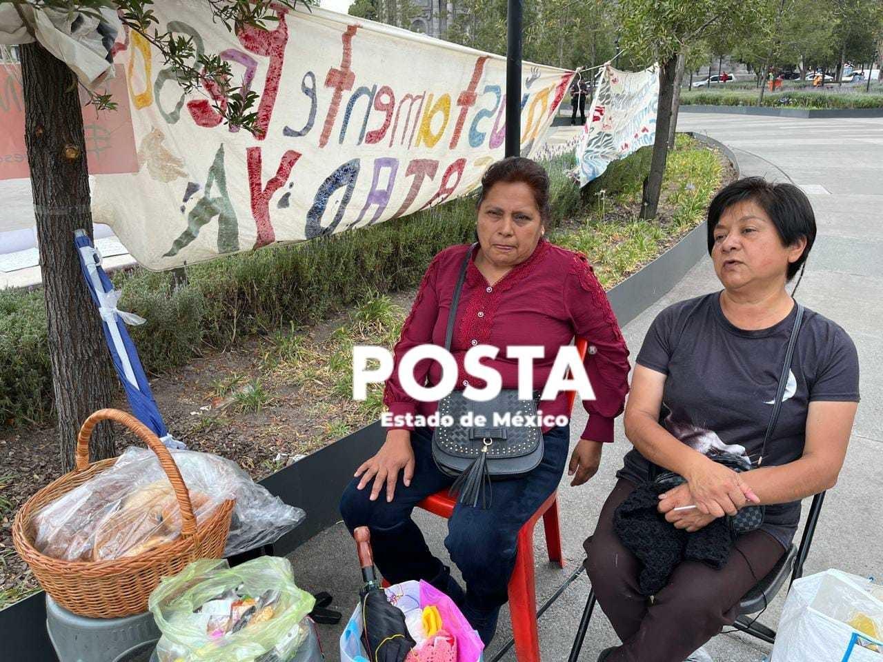 A casi cumplir un año con el plantón para exigir la libertad de sus familiares, acusan una justicia desigual en Edomex. Foto: Alberto Dzib